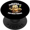 Padel Caffe Latte Funny Padel Caffe Latt Sono Qui Solo Per Giocare A Padel E Fare Amicizia - Padel PopSockets PopGrip Adesivo