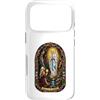 Holy Art Custodia per iPhone 17 Pro Nostra Signora Di Lourdes Mariano Cattolico Gotico Mosaico Icona Arte