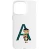 Timowo Studio Custodia per iPhone 15 Pro Max Giraffa Diploma Lettera A Alfabeto Animale