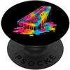 Orchestra-Musica-Strumento Accessori Reg Dulcimerista Drip-Painting-Art 80s 90s Giocatore di Dulcimer PopSockets PopGrip Adesivo