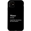 Molla a molla bianca Custodia per iPhone 11 La definizione di salute dell'acqua salva vite