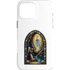 Holy Art Custodia per iPhone 16 Pro Max Nostra Signora Di Lourdes Grotta Mariana Mosaico Sacro Arte Fede