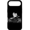 Jimbeels Custodia per iPhone Air Grackle arte lineare Ornitologo
