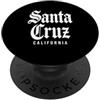 NorCal Tee Co Spiaggia di Santa Cruz, California, Foresta retrò, NorCal Surf 831 PopSockets PopGrip Adesivo