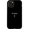 33ANDME Jesus King Christian Faith minim Custodia per iPhone 11 Pro PNEUMA Citazione greca Spirito Soffio Vitale con croce Gesù