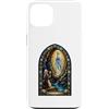 Holy Art Custodia per iPhone 13 Nostra Signora Di Lourdes Grotta Mariana Mosaico Sacro Arte Fede