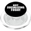 Miftees Sarcastic Tees NON SOCIALIZZARE OGGI PopSockets PopGrip per MagSafe