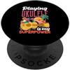 Funny Ukulele Musician Hawaiian Music Ap Suonare l'ukulele è il mio superpotere giocatore musicale hawaiano PopSockets PopGrip Adesivo