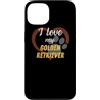StickerPolitics Custodia per iPhone 13 Amo il mio Golden Retriever | Amante dei cani
