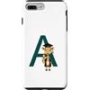 Timowo Studio Custodia per iPhone 7 Plus/8 Plus Giraffa Diploma Lettera A Alfabeto Animale