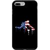 Paint Dripping Patriotic 4th of July US Custodia per iPhone 7 Plus/8 Plus Curling Stone Player Bandiera Americana USA Drip Graffiti Amante