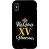 Mis Quince Vanessa Tees Custodia per iPhone X/XS Mis Quince Vanessa 15 Quinceanera Messicano Compleanno XV Festa