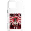 Boxer Puppy Lover PS Custodia per iPhone 16 Pro Divertente retrò giapponese Dogzilla Boxer amante dei cani