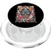 TOKYO WAVES Oni Mask Designs Yokai Oni Maschera Diavolo Giapponese Demone Tattoo Oni Mask PopSockets PopGrip per MagSafe