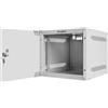 LANBERG ARMARIO Rack 10 â€ MONTAJE PARED 4U / 280X310 para AUTOARMAS (PAQUETE Plano) con PUERTA VIDRIO Gris
