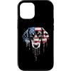 Paint Dripping Patriotic 4th of July US Custodia per iPhone 12/12 Pro Bassotto Doxie Bandiera Americana USA Drip Graffiti Patriottismo
