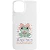 Cute Kawaii Anxious Frog Pastel Aestheti Custodia per iPhone 14 Amante della rana pastello Kawaii ansioso ma adorabile