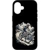 mountainbike action rocks trail cycling Custodia per iPhone 16 Mountain Bike Rocks Trail Montagne Ciclismo