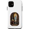 Holy Art Custodia per iPhone 11 Nostra Signora Di Lourdes Mariano Cattolico Gotico Mosaico Icona Arte