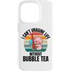 Retro Pig I Can't Imagine Life Without B Custodia per iPhone 14 Pro Simpatico maiale retrò Non riesco a immaginare la vita senza Bubble Tea