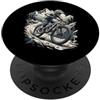 mountainbike action rocks trail cycling Mountain Bike Rocks Trail Montagne Ciclismo PopSockets PopGrip Adesivo