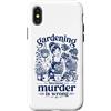 Funny Plant Garden Parent Co. Custodia per iPhone X/XS Giardinaggio perché omicidio è sbagliato Divertente Boho Pianta d'appartamento Ragazza