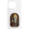 Holy Art Custodia per iPhone 15 Pro Max Nostra Signora Di Lourdes Mariano Cattolico Gotico Mosaico Icona Arte