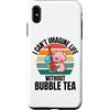 Retro Pig I Can't Imagine Life Without B Custodia per iPhone XS Max Simpatico maiale retrò Non riesco a immaginare la vita senza Bubble Tea