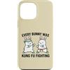 Funny Easter Bunny Martial Arts Karate R Custodia per iPhone 13 Pro Max Ogni coniglietto era Kung Fu combattendo carino duo
