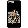 African Safari Squad Cute Jungle Adventu Custodia per iPhone 7 Plus/8 Plus Animali della fauna selvatica del fumetto della squadra africana