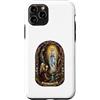 Holy Art Custodia per iPhone 11 Pro Nostra Signora Di Lourdes Mariano Cattolico Gotico Mosaico Icona Arte
