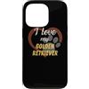 StickerPolitics Custodia per iPhone 13 Pro Amo il mio Golden Retriever | Amante dei cani
