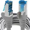 1aTTack.de 1m - grigio - 1 pezzo - Rete Cavi Cat6a S-FTP CAT 6a doppia schermatura - certificato GHMT PIMF 500MHz / 7 CU rame non contiene alogeni compatibile con CAT5e CAT6 CAT7 CAT8 10000 Mbit/s