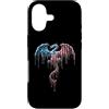 Paint Dripping Patriotic 4th of July US Custodia per iPhone 17 Dragon Fantasy Bandiera americana USA Drip Graffiti Patriottismo