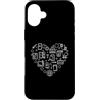 Phone Repair Line Design Custodia per iPhone 16 Plus Cuore di riparazione smartphone per fissatori di telefono