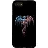 Paint Dripping Patriotic 4th of July US Custodia per iPhone SE (2020) / 7/8 Dragon Fantasy Bandiera americana USA Drip Graffiti Patriottismo