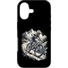 mountainbike action rocks trail cycling Custodia per iPhone 17 Mountain Bike Rocks Trail Montagne Ciclismo