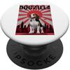 Beagle Puppy Lover PS Divertente retrò giapponese Dogzilla Beagle amante dei cani PopSockets PopGrip Adesivo