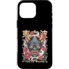 TOKYO WAVES Oni Mask Designs Custodia per iPhone 16 Pro Max Yokai Oni Maschera Diavolo Giapponese Demone Tattoo Oni Mask