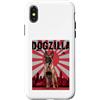 Belgian Malinois Puppy Lover PS Custodia per iPhone X/XS Divertente retrò giapponese Dogzilla belga Malinois amante dei cani