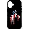 Paint Dripping Patriotic 4th of July US Custodia per iPhone 16 Dirt Bike Motocross Bike Bandiera Americana USA Drip Graffiti