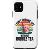 Retro Pig I Can't Imagine Life Without B Custodia per iPhone 11 Simpatico maiale retrò Non riesco a immaginare la vita senza Bubble Tea