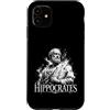 Ancient Greek Hippocrates Doctor Philoso Custodia per iPhone 11 Ippocrate Antica Medicina Greca Medico Icona