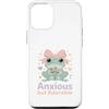Cute Kawaii Anxious Frog Pastel Aestheti Custodia per iPhone 12/12 Pro Amante della rana pastello Kawaii ansioso ma adorabile
