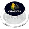Concertina Accordion Musician Farming St Divertente concertina Corncertina Pun Carino Mais Suonare Fisarmonica PopSockets PopGrip per MagSafe
