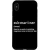Pigboat Combat Open Sea Veteran Ocean De Custodia per iPhone XS Max Sottomarino sottomarino sommergibile a propulsione nucleare