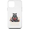 Bookworm Raccoon Reading Healing Custodia per iPhone 12 mini Leggere invece di guarire carino procione amante dei libri
