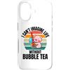 Retro Pig I Can't Imagine Life Without B Custodia per iPhone 17 Simpatico maiale retrò Non riesco a immaginare la vita senza Bubble Tea