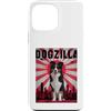 Border Collie Puppy Lover PS Custodia per iPhone 13 Pro Max Divertente retrò giapponese Dogzilla Border Collie amante dei cani