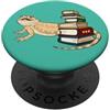 Cute Funny Beardie Mom Gift Phone Access Mens Womens Kids Girls Read Books Pet Bearded Dragon Lover PopSockets PopGrip Adesivo